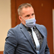 Former Louisville police officer Brett Hankison prepares to leave the courtroom during a recess, Thursday, Feb. 24, 2022, in Louisville, Ky. Hankison is charged with wanton endangerment for shooting through Breonna Taylor’s apartment into the home of her neighbors during botched police raid that killed Taylor.